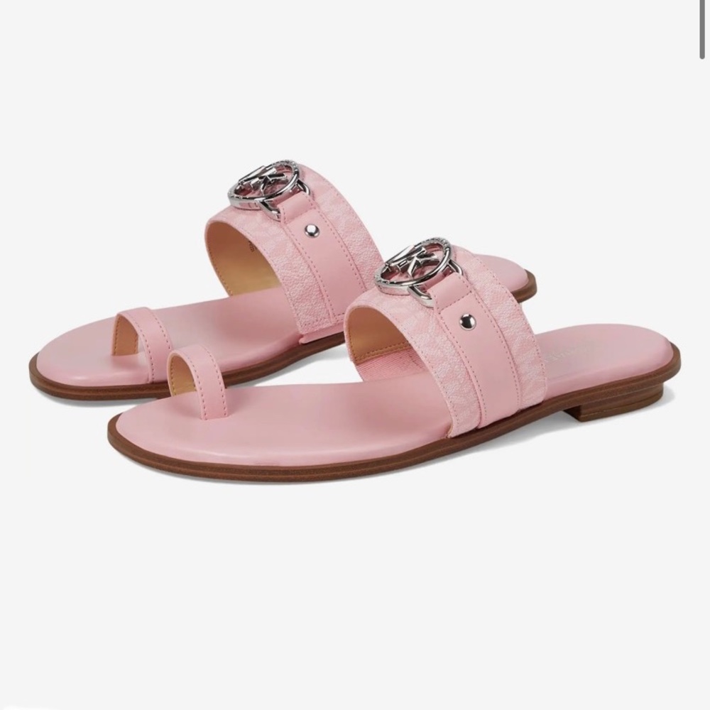Michael Michael Kors Rory Thong Sandals sz 5 nwot shell pink